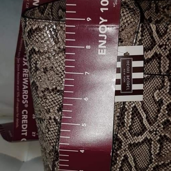 Henri Bendel snake embossed small tote - Picture 3 of 7